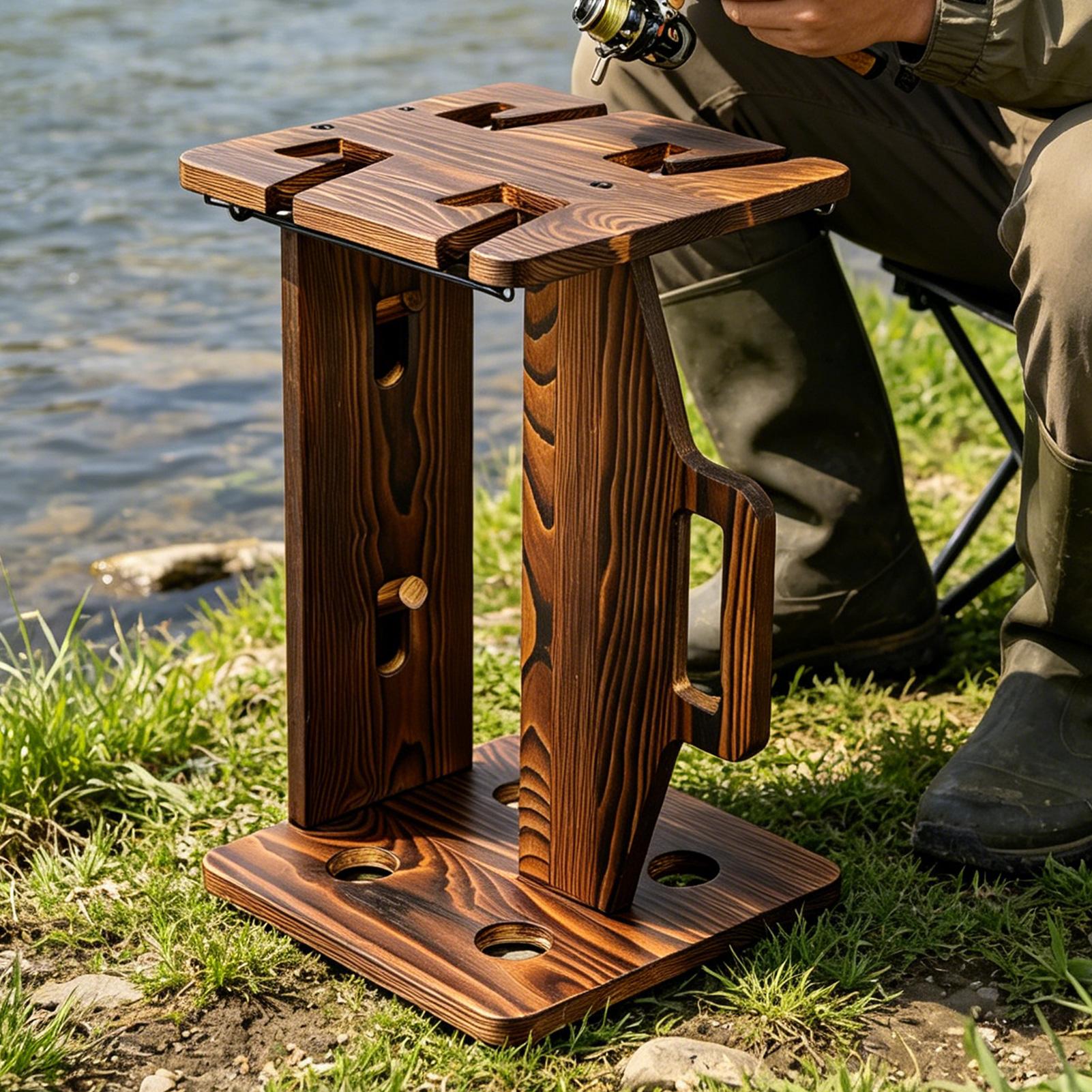 Fishing Rod Holder Wooden Port - Fishing Rod Rack recensie en prijs