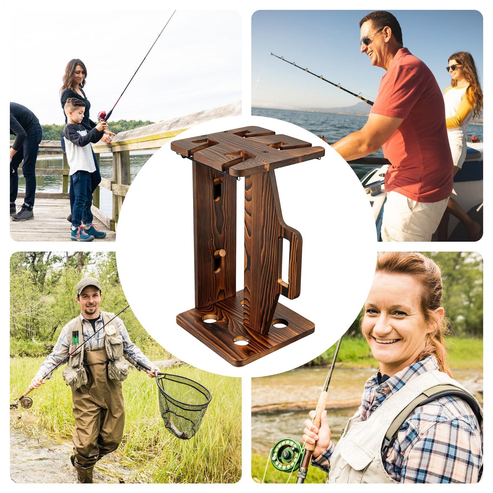 Fishing Rod Holder Wooden Port - Fishing Rod Rack recensie en prijs