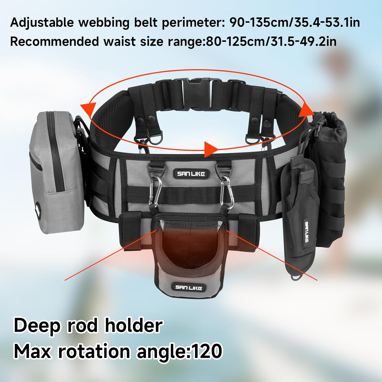 SANLIKE Fishing Belt Rod Holde - Fishing Rod Fly recensie en prijs