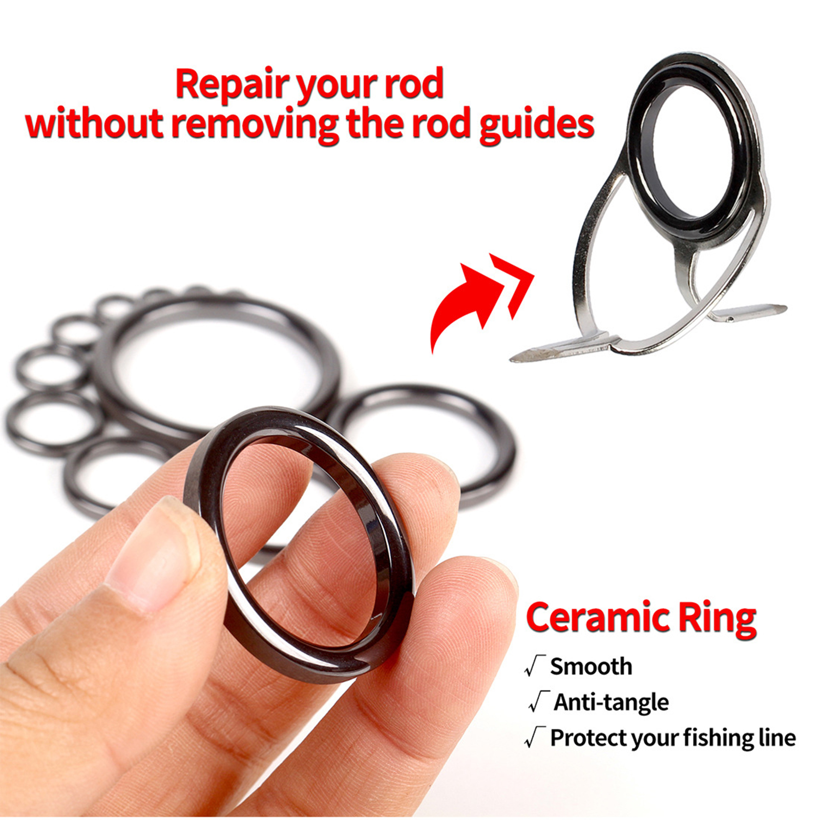 Fishing Rod Guide Repair Kit C - Fishing Rod Building Kit recensie en prijs