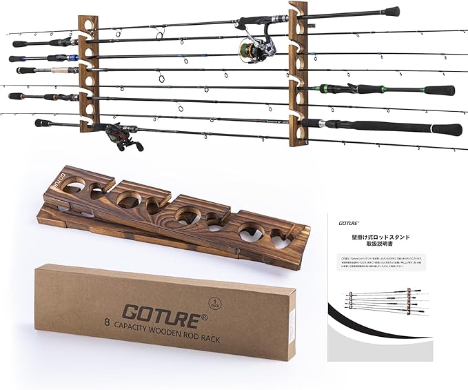 Goture Wood Fishing Rod Holder - Fishing Rod Rack recensie en prijs