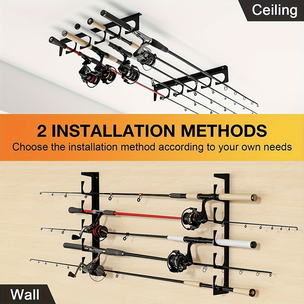 B48B-Wall/Ceiling Mount Fishin - Fishing Rod Rack recensie en prijs