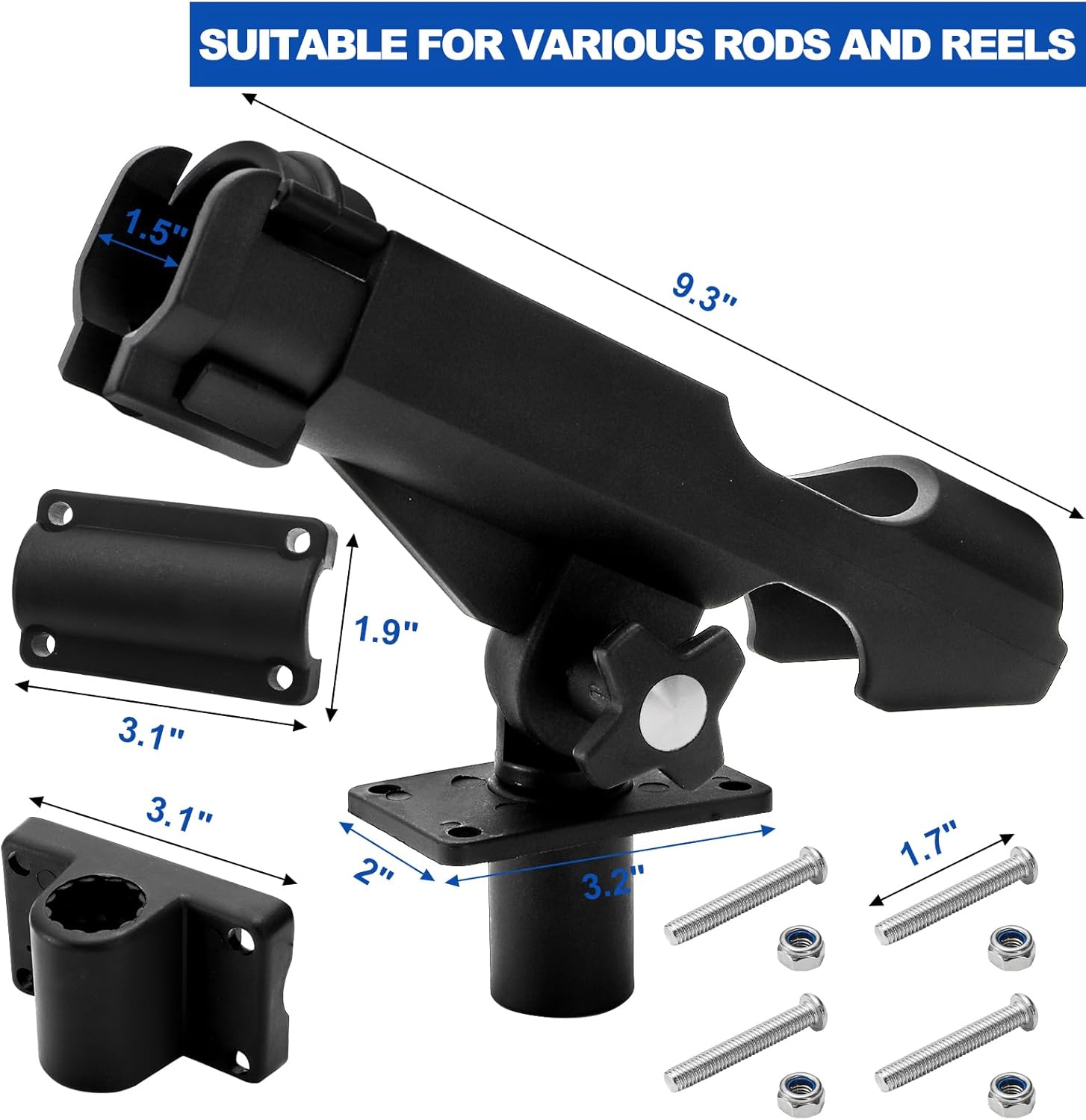 2 Pack Fishing Rod Holder with - Fishing Rod Boat recensie en prijs