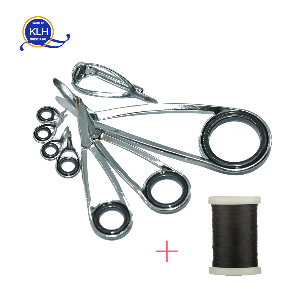 8pcs/Kit KLH Bracket Stainless - Fishing Rod Guide Replacement recensie en prijs