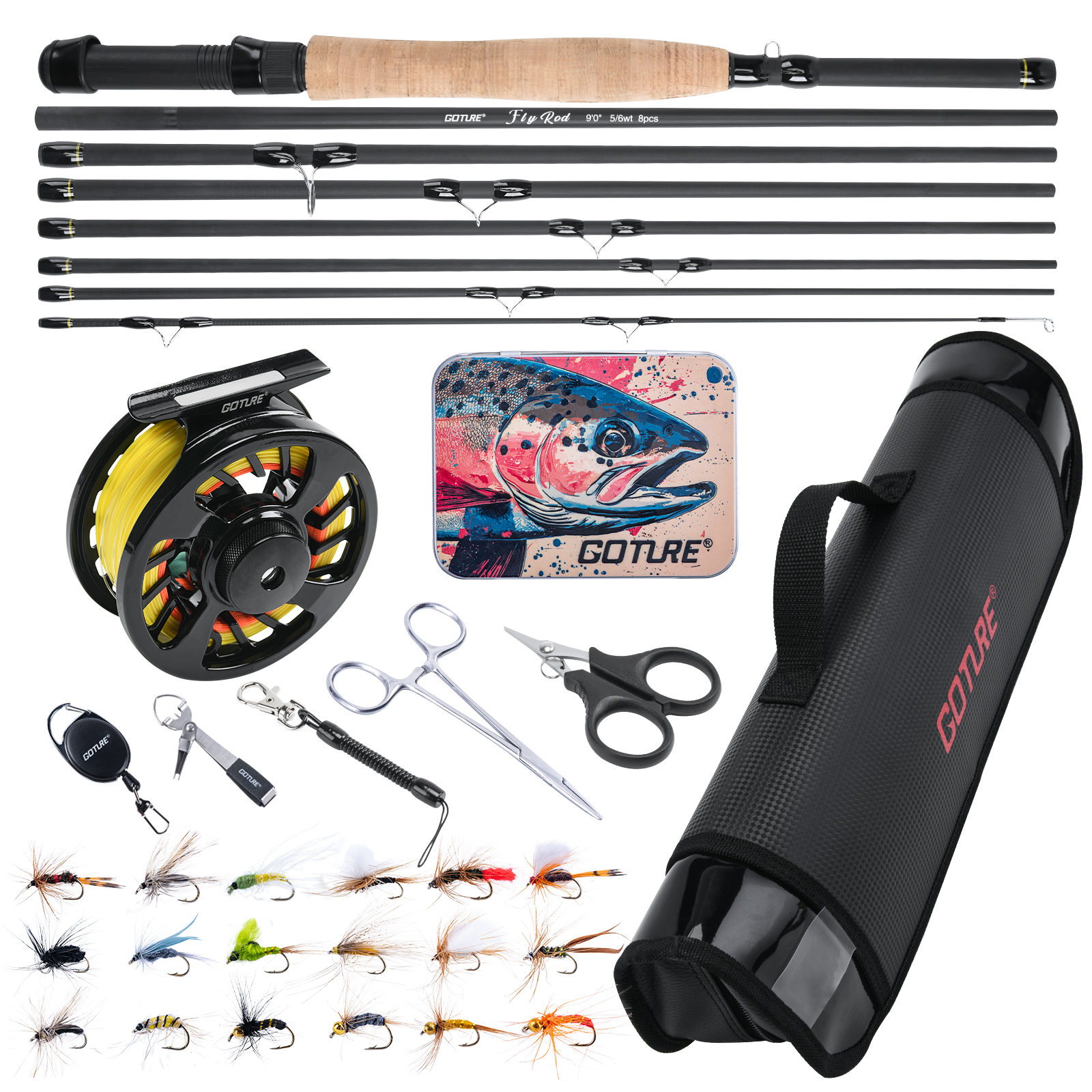 Goture Fly Fishing Rod and Ree - Fishing Rod Fly recensie en prijs