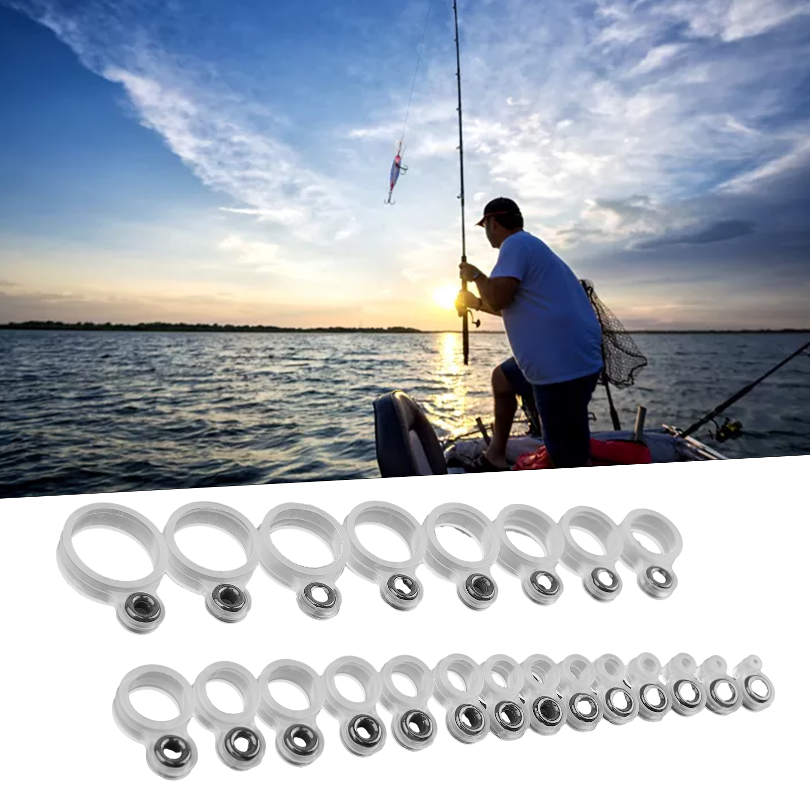 14/22Pcs Fishing Rod Eyelet Re - Fishing Rod Tip Replacement recensie en prijs