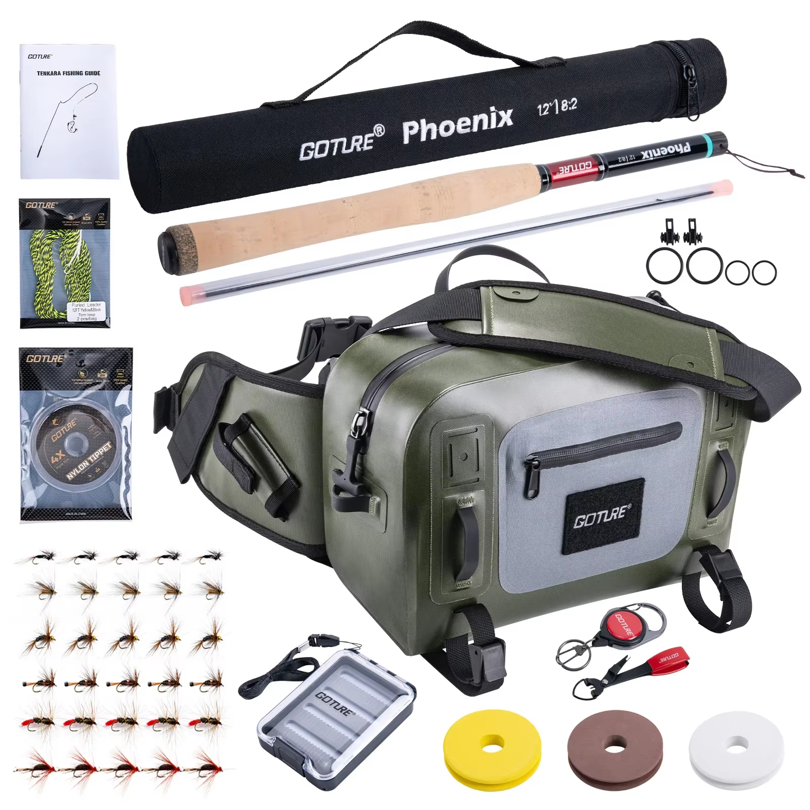 Goture 3.6m Tenkara Rod Set wi - Fishing Rod Tip Replacement recensie en prijs
