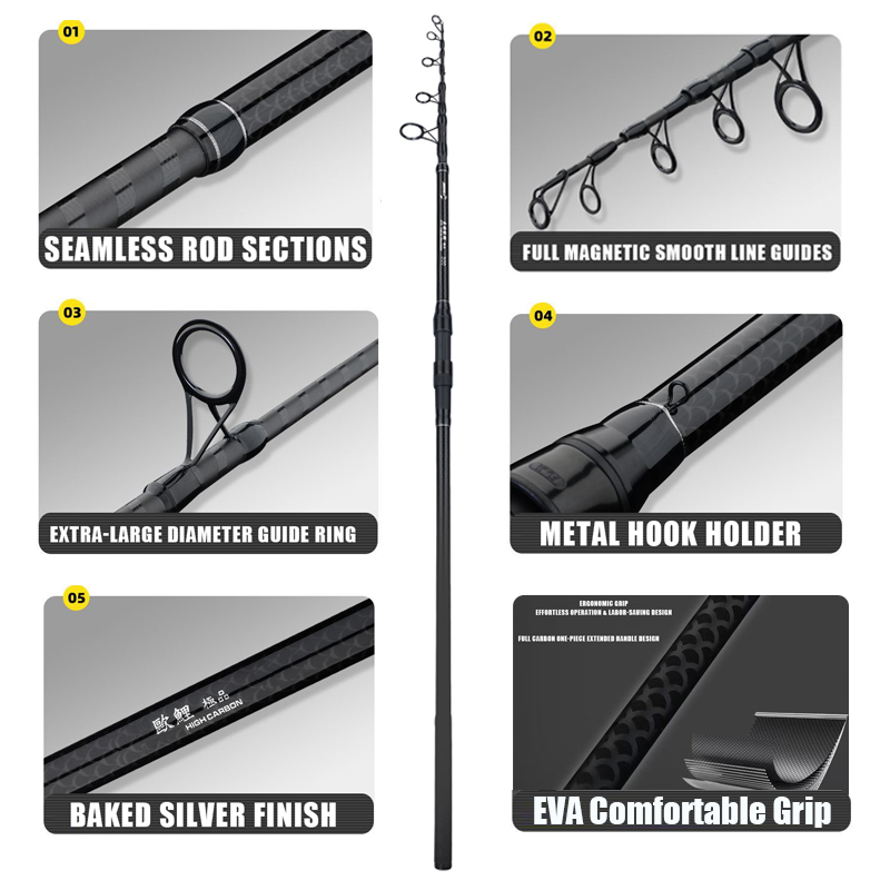 3.0M-4.2M Carp Telescopic Fish - Fishing Rod Surf recensie en prijs