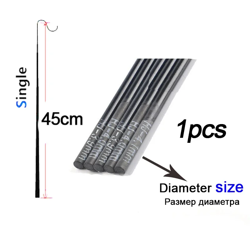 1.4mm-2.1mm 1 pieces 45cm Fish - Fishing Rod Tip Replacement recensie en prijs