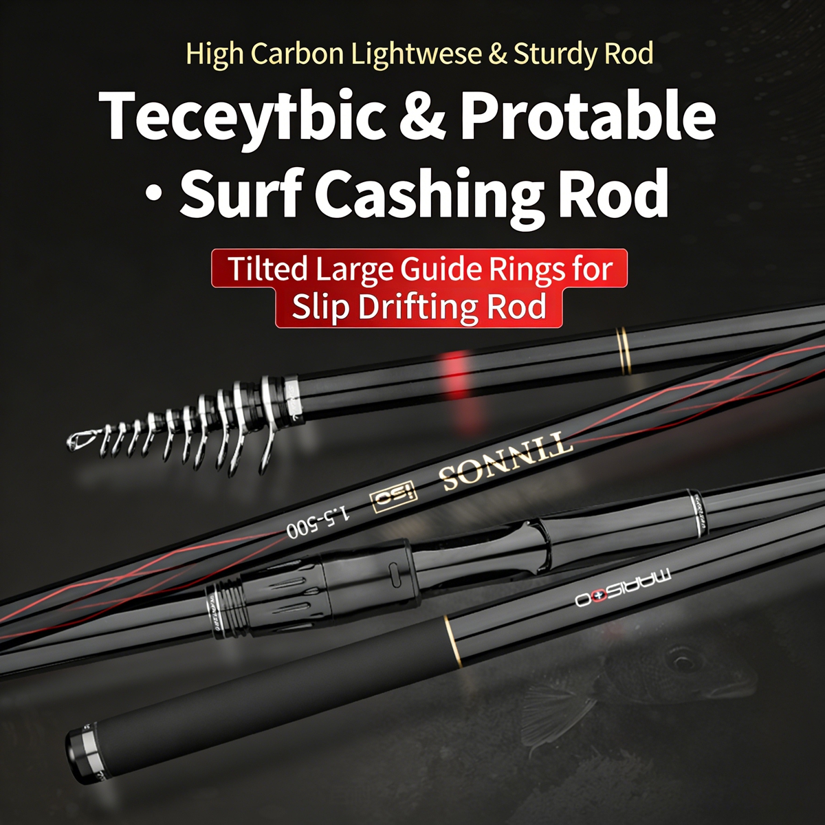 MARISOO TINNOS 30T Carbon Fibe - Fishing Rod Surf recensie en prijs