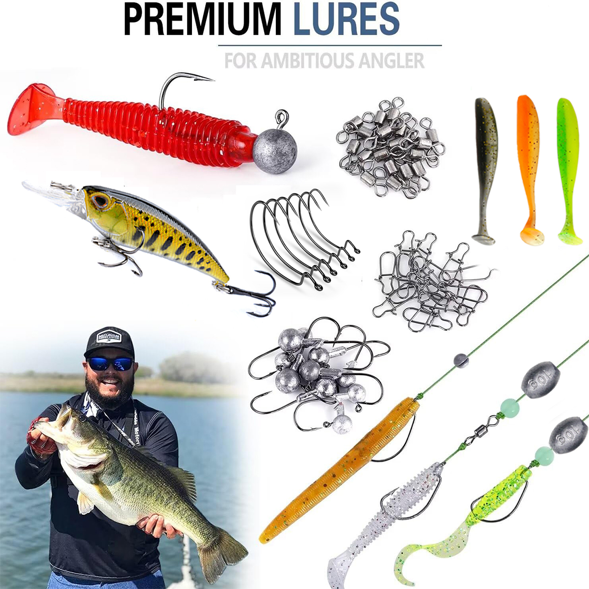 Fishing Pole Set Full Kits Wit - Fishing Rod Combo recensie en prijs