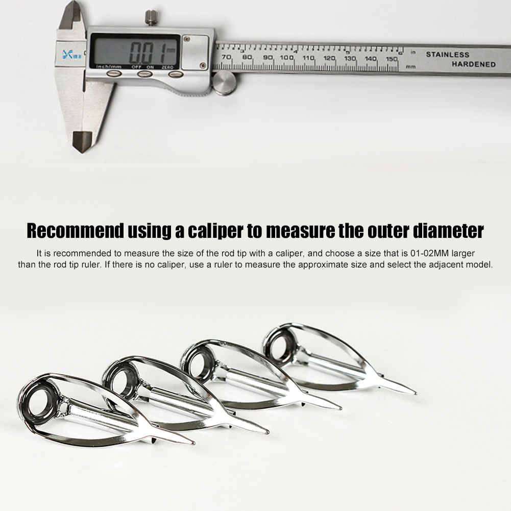 10/40pcs Fishing Rod Guide Rin - Fishing Rod Tip Replacement recensie en prijs