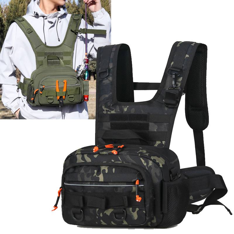 Men Chest Bag Tactical Fishing - Fishing Rod Holder recensie en prijs