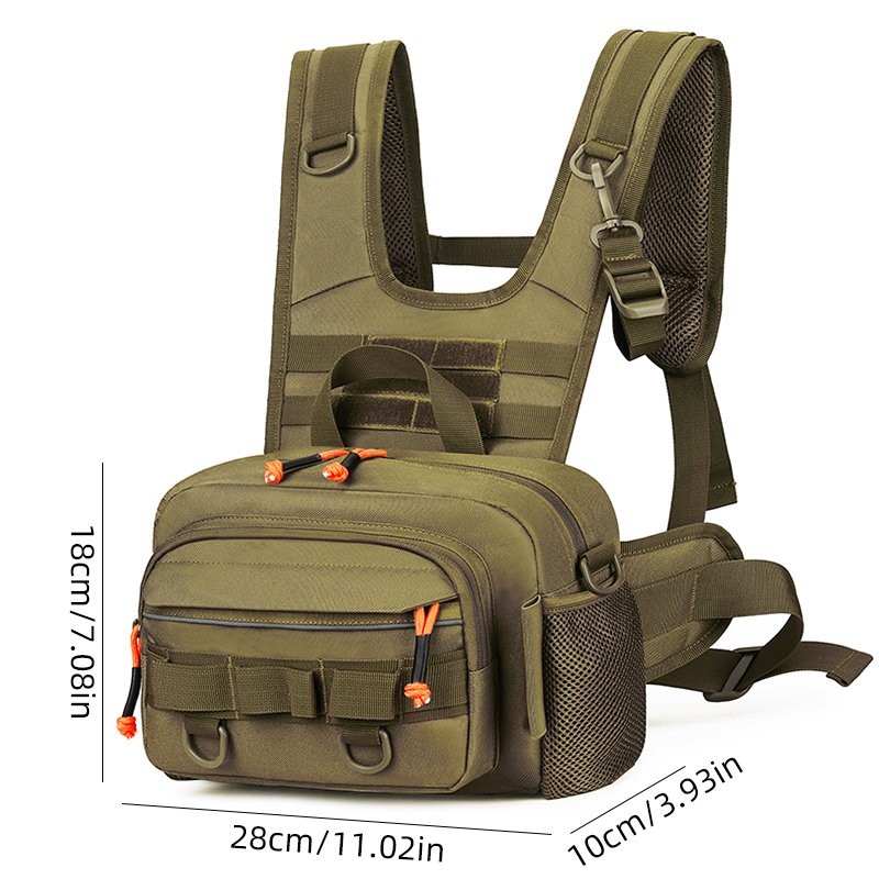Men Chest Bag Tactical Fishing - Fishing Rod Holder recensie en prijs