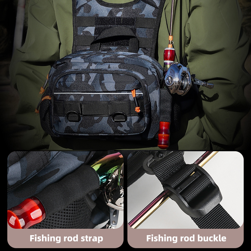 Men Chest Bag Tactical Fishing - Fishing Rod Holder recensie en prijs