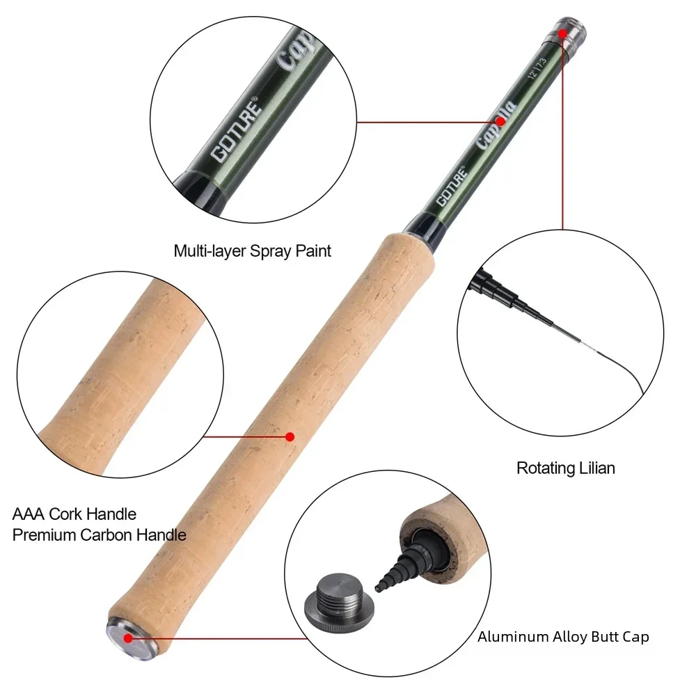 Goture 12FT Classical Tenkara  - Fishing Rod Carbon Fiber recensie en prijs